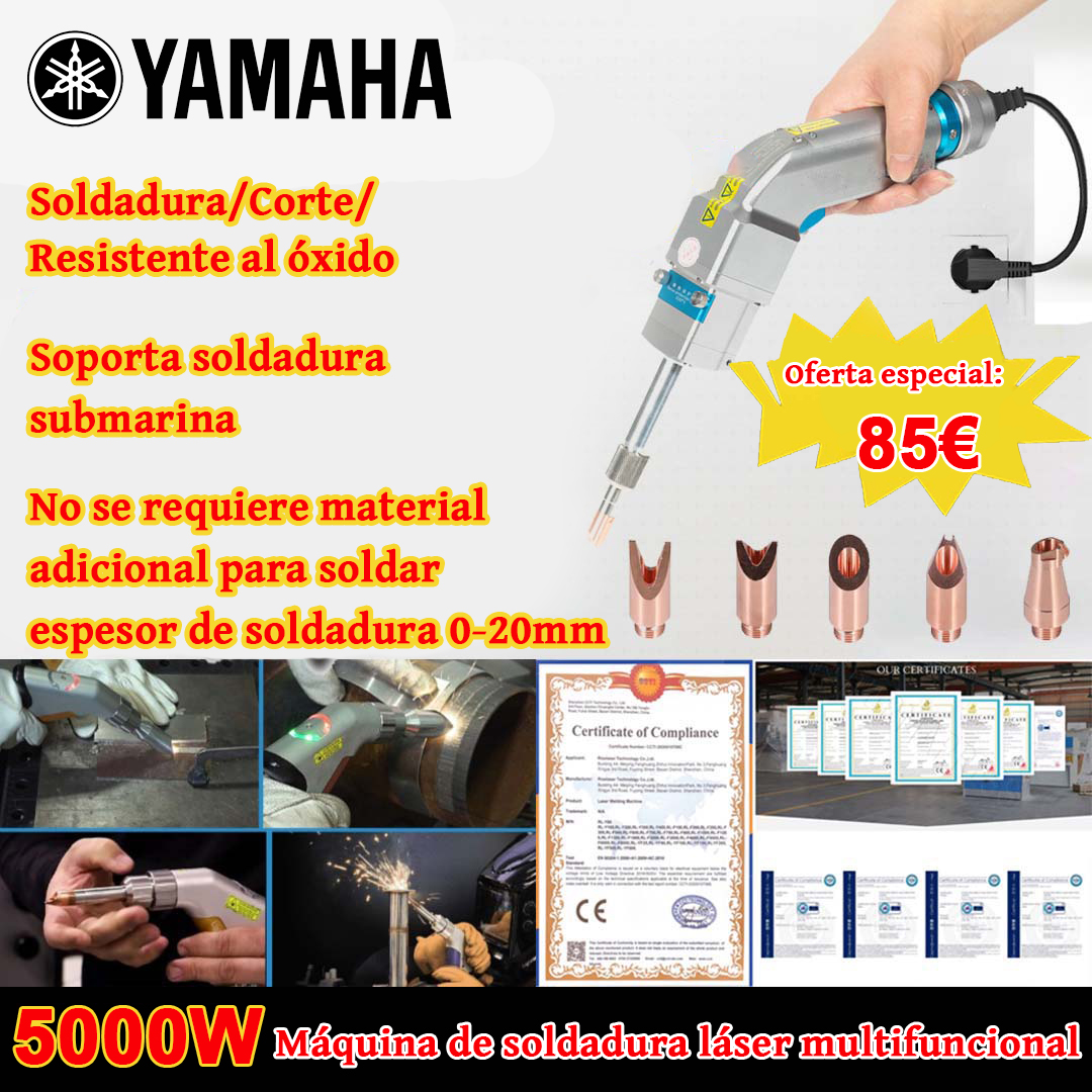 Pistola láser multifunción 5000W (oro/plata/cobre/hierro/aluminio/acero inoxidable) espesor de soldadura 0-20 mm (soldadura/corte dos en uno) - 85 €